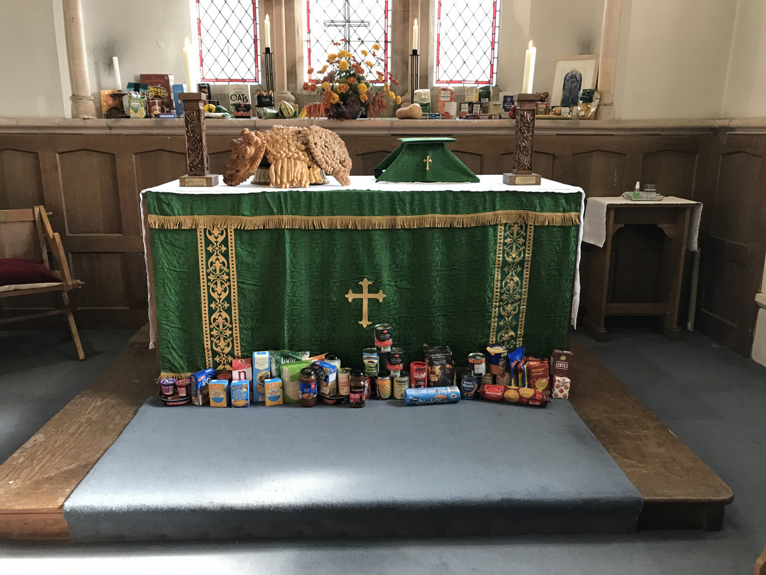 harvest festival altar